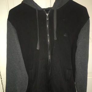 Black and Grey Adidas Zip up